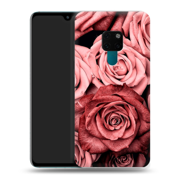 Силиконовый чехол на Huawei Mate 20 с принтом Цветы розы Силиконовый чехол на Huawei Mate 20 с принтом Цветы розы