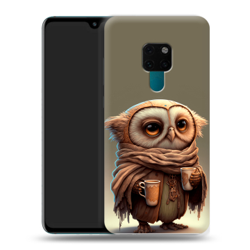 Силиконовый чехол на Huawei Mate 20 с принтом Сова