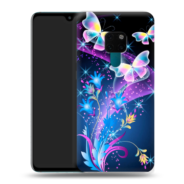 Силиконовый чехол на Huawei Mate 20 с принтом Бабочки