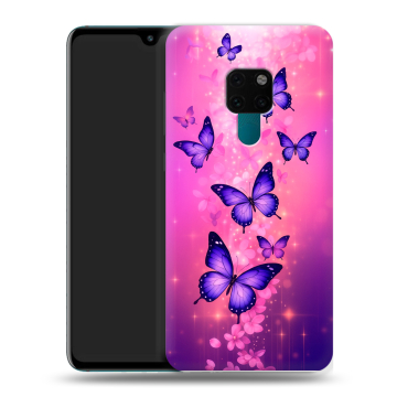 Силиконовый чехол на Huawei Mate 20 с принтом Бабочки