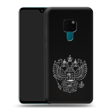 Силиконовый чехол на Huawei Mate 20 с принтом Герб России