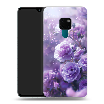 Силиконовый чехол на Huawei Mate 20 с принтом Розы цветы