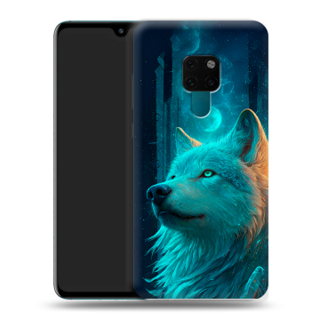 Силиконовый чехол на Huawei Mate 20 с принтом бабочки саккура