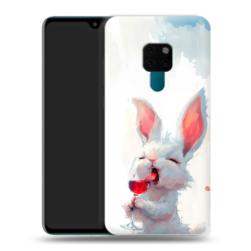 Силиконовый чехол на Huawei Mate 20 с принтом кролик зайчик