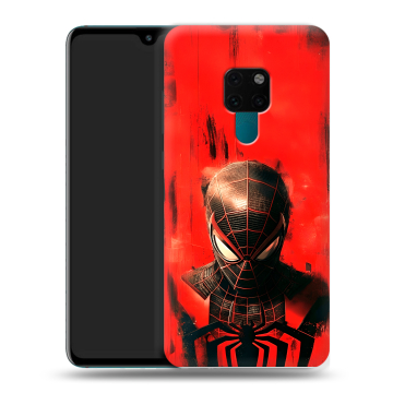 Силиконовый чехол на Huawei Mate 20 с принтом человек паук spiderman