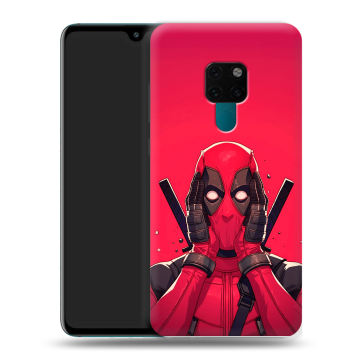 Силиконовый чехол на Huawei Mate 20 с принтом Дедпул Deadpool