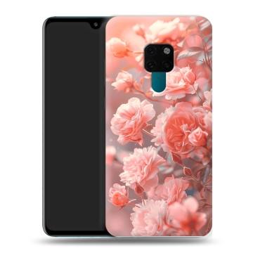 Силиконовый чехол на Huawei Mate 20 с принтом Розы цветы
