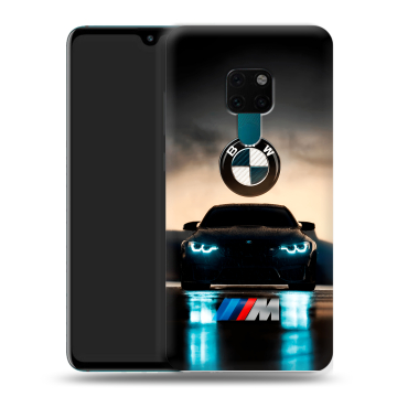 Силиконовый чехол на Huawei Mate 20 с принтом БМВ BMW