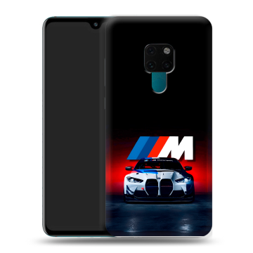 Силиконовый чехол на Huawei Mate 20 с принтом БМВ BMW