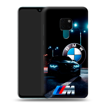 Силиконовый чехол на Huawei Mate 20 с принтом БМВ BMW