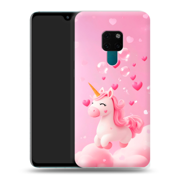 Силиконовый чехол на Huawei Mate 20 с принтом Единорог Силиконовый чехол на Huawei Mate 20 с принтом Единорог
