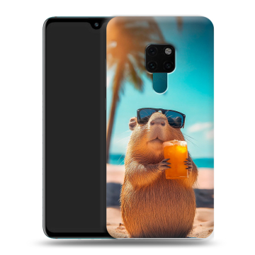 Силиконовый чехол на Huawei Mate 20 с принтом Капибара
