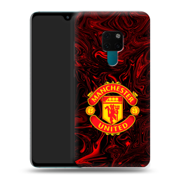 Силиконовый чехол на Huawei Mate 20 с принтом Manchester United