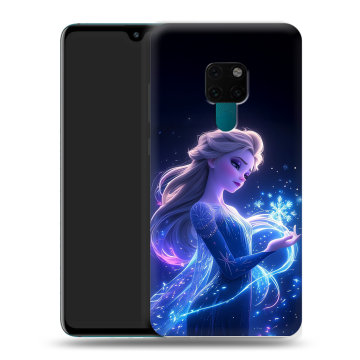 Силиконовый чехол на Huawei Mate 20 с принтом Холодное сердце Frozen