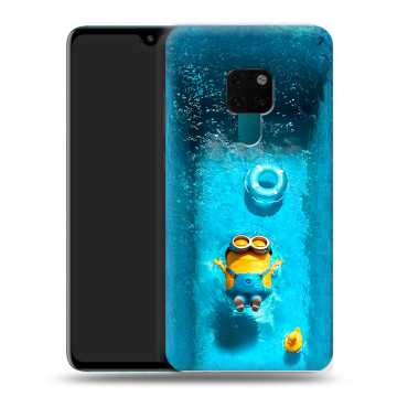 Силиконовый чехол на Huawei Mate 20 с принтом Миньоны