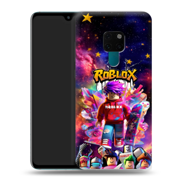 Силиконовый чехол на Huawei Mate 20 с принтом Roblox Роблокс