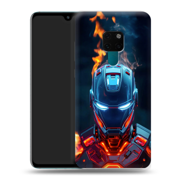 Силиконовый чехол на Huawei Mate 20 с принтом IronMan Железный человек