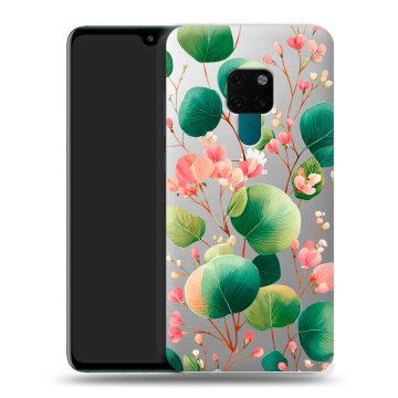 Силиконовый чехол на Huawei Mate 20 с принтом женский