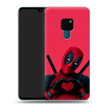 Силиконовый чехол на Huawei Mate 20 с принтом Дедпул Deadpool