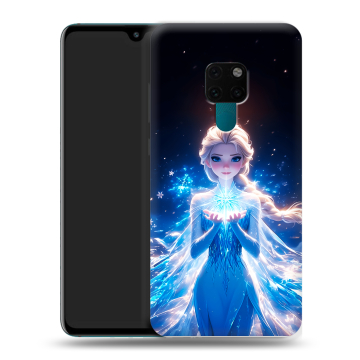 Силиконовый чехол на Huawei Mate 20 с принтом Холодное сердце Frozen