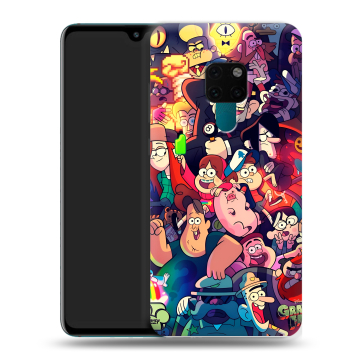 Силиконовый чехол на Huawei Mate 20 с принтом Gravity Falls Гравити Фолз
