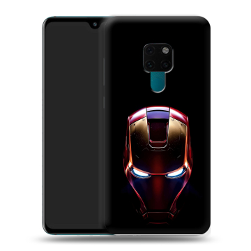 Силиконовый чехол на Huawei Mate 20 с принтом IronMan Железный человек