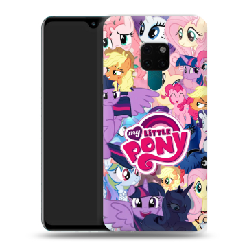 Силиконовый чехол на Huawei Mate 20 с принтом My little pony Дружба чудо