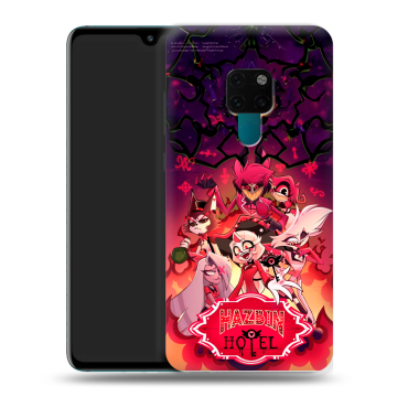 Силиконовый чехол на Huawei Mate 20 с принтом Hazbin Hotel Отель Хазбин