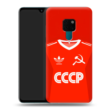 Силиконовый чехол на Huawei Mate 20 с принтом Флаг Герб СССР Силиконовый чехол на Huawei Mate 20 с принтом Флаг Герб СССР