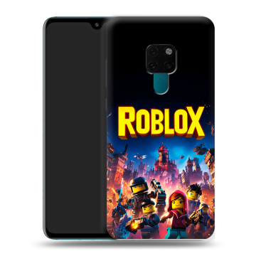 Силиконовый чехол на Huawei Mate 20 с принтом Roblox Роблокс