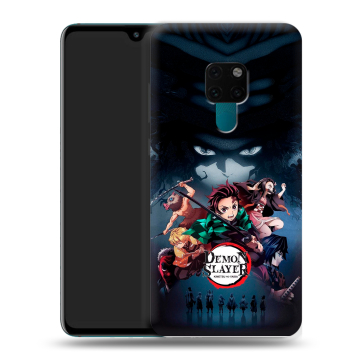 Силиконовый чехол на Huawei Mate 20 с принтом Demon Slayer Клинок рассекающий демонов