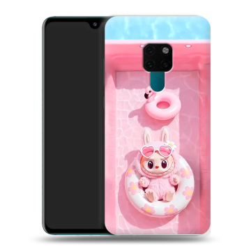 Силиконовый чехол на Huawei Mate 20 с принтом Labubu Лабубу