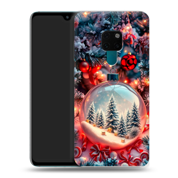 Силиконовый чехол на Huawei Mate 20 с принтом Новый год Силиконовый чехол на Huawei Mate 20 с принтом Новый год