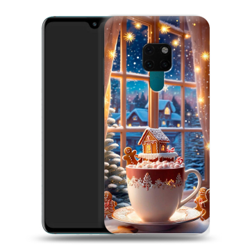 Силиконовый чехол на Huawei Mate 20 с принтом Новый год Силиконовый чехол на Huawei Mate 20 с принтом Новый год