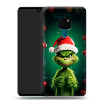 Силиконовый чехол на Huawei Mate 20 с принтом Гринч Новый год Рождество Силиконовый чехол на Huawei Mate 20 с принтом Гринч Новый год Рождество