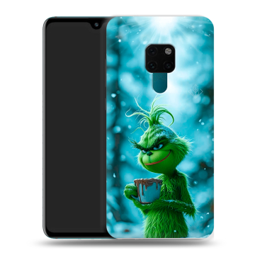 Силиконовый чехол на Huawei Mate 20 с принтом Новый год гринч Силиконовый чехол на Huawei Mate 20 с принтом Новый год гринч