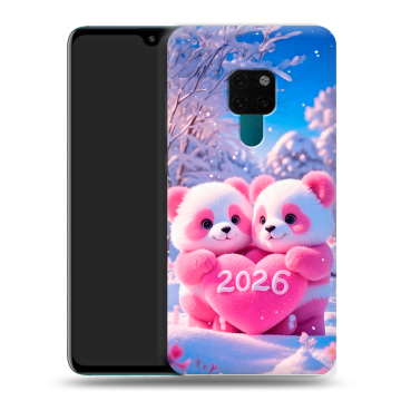 Силиконовый чехол на Huawei Mate 20 с принтом Новый год Силиконовый чехол на Huawei Mate 20 с принтом Новый год