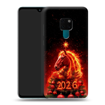Силиконовый чехол на Huawei Mate 20 с принтом Новый год Силиконовый чехол на Huawei Mate 20 с принтом Новый год