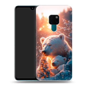 Силиконовый чехол на Huawei Mate 20 с принтом Новый год Силиконовый чехол на Huawei Mate 20 с принтом Новый год