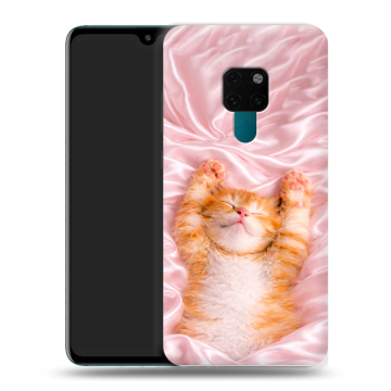 Силиконовый чехол на Huawei Mate 20 с принтом женский