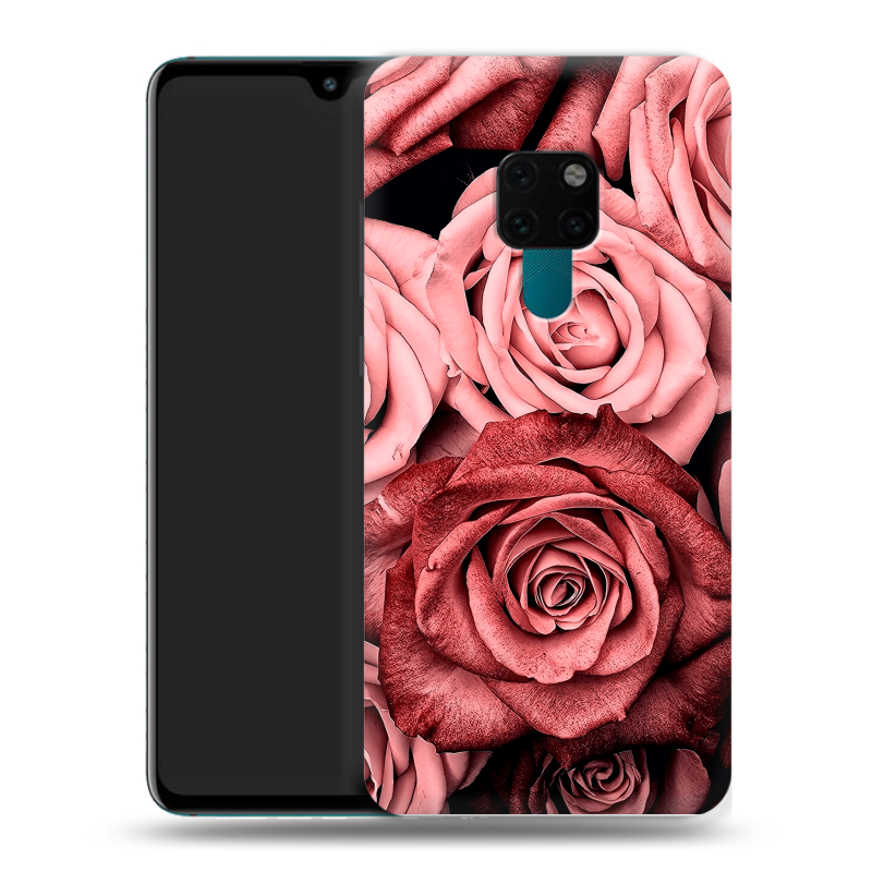 Силиконовый чехол на Huawei Mate 20 с принтом Цветы розы Силиконовый чехол на Huawei Mate 20 с принтом Цветы розы