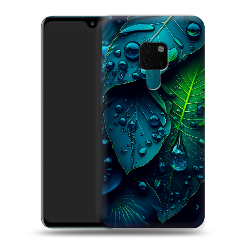 Силиконовый чехол на Huawei Mate 20 с принтом Листья Силиконовый чехол на Huawei Mate 20 с принтом Листья