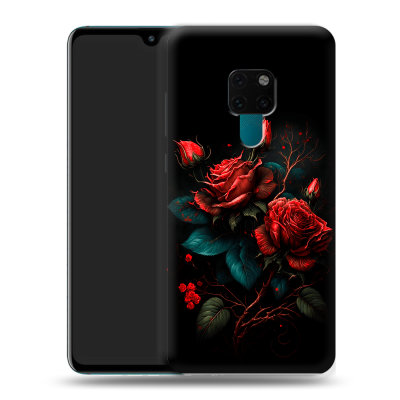 Пластиковый чехол на Huawei Mate 20 с принтом Розы красные Пластиковый чехол на Huawei Mate 20 с принтом Розы красные
