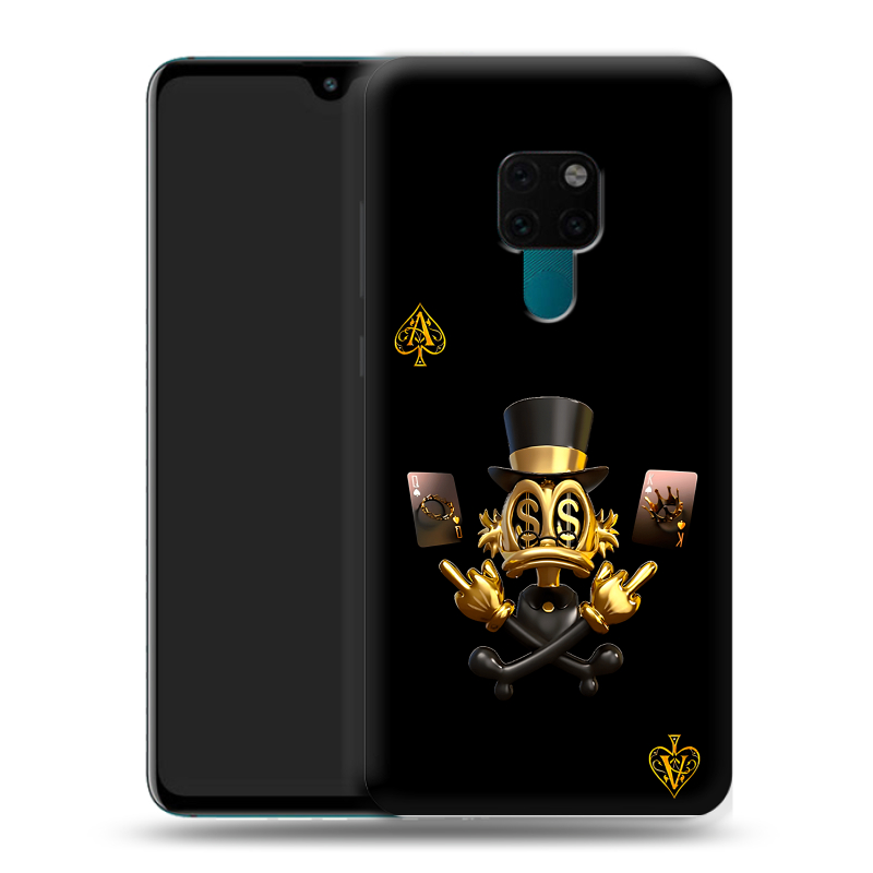 Пластиковый чехол на Huawei Mate 20 с принтом Золотой скрудж макдак Пластиковый чехол на Huawei Mate 20 с принтом Золотой скрудж макдак