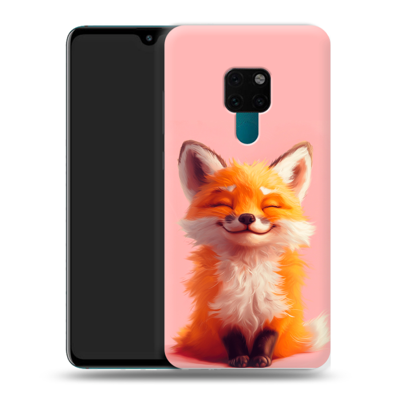 Пластиковый чехол на Huawei Mate 20 с принтом милая лиса Пластиковый чехол на Huawei Mate 20 с принтом милая лиса