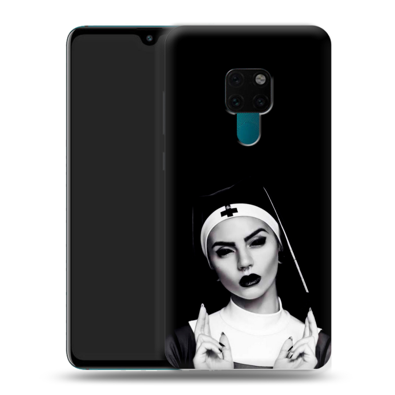 Силиконовый чехол на Huawei Mate 20 с принтом монашка Силиконовый чехол на Huawei Mate 20 с принтом монашка