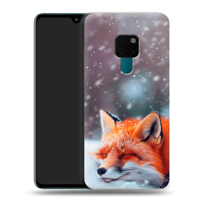 Силиконовый чехол на Huawei Mate 20 с принтом лиса Силиконовый чехол на Huawei Mate 20 с принтом лиса