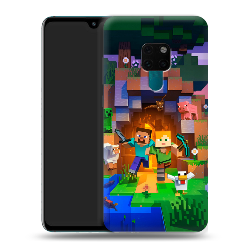 Пластиковый чехол на Huawei Mate 20 с принтом Майнкрафт Minecraft Пластиковый чехол на Huawei Mate 20 с принтом Майнкрафт Minecraft