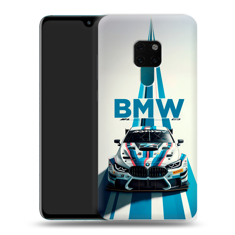 Силиконовый чехол на Huawei Mate 20 с принтом БМВ BMW Силиконовый чехол на Huawei Mate 20 с принтом БМВ BMW