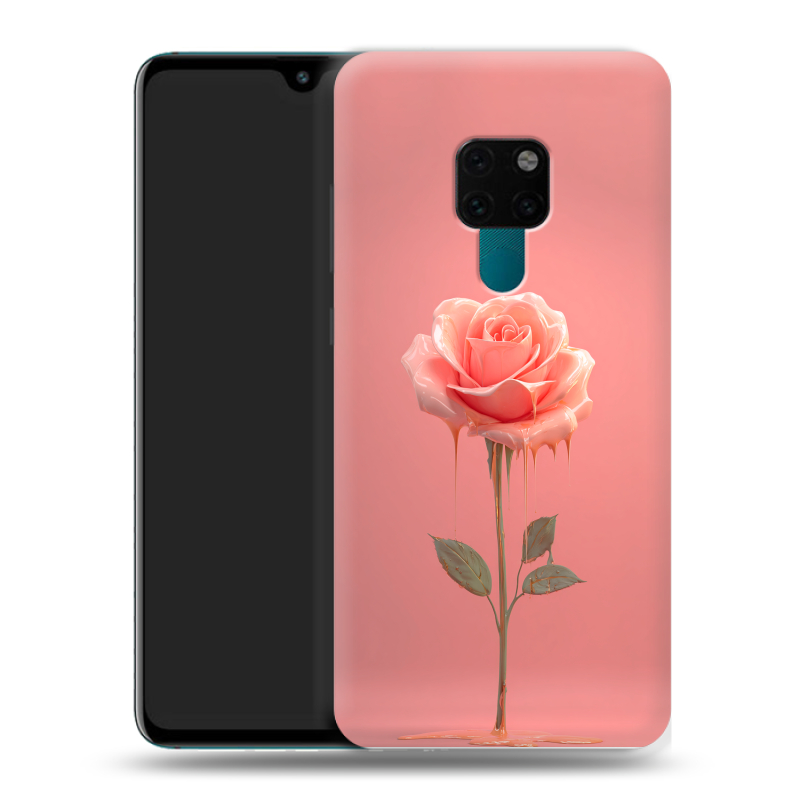 Пластиковый чехол на Huawei Mate 20 с принтом Розовая роза Пластиковый чехол на Huawei Mate 20 с принтом Розовая роза